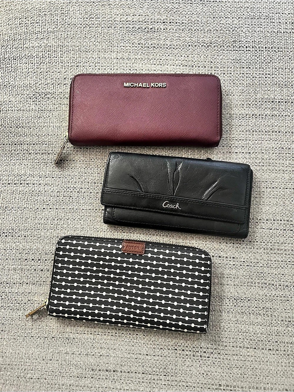 Wallet Trio Coach/Fossil and Michael Kors